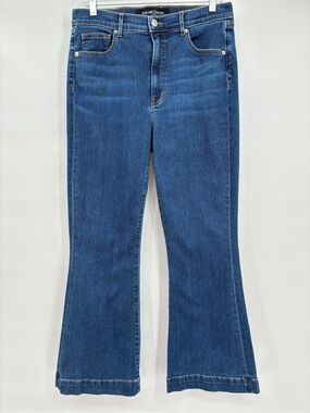 Veronica Beard Women’s Carson Ankle Flare High Rise Jeans Size 30